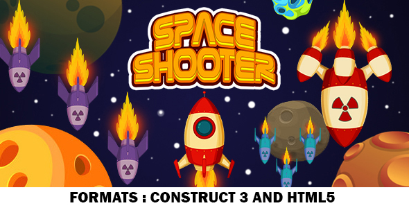 Space Shooter Game (Construct 3 | C3P | HTML5) Space Game