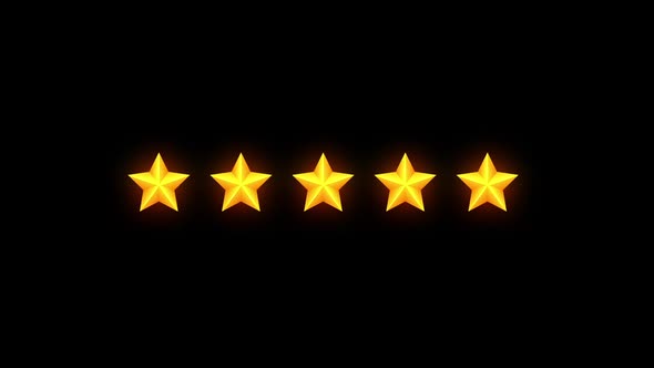 5 Star Rating Review Animation