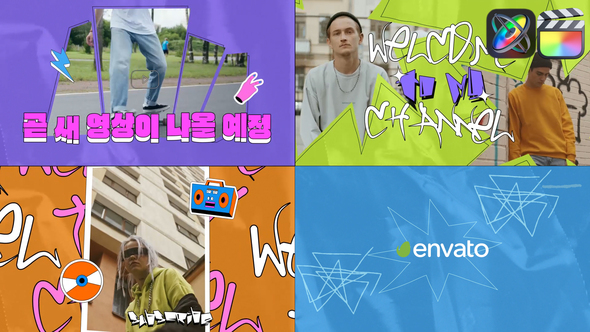 Colorful Urban Slides for FCPX alt