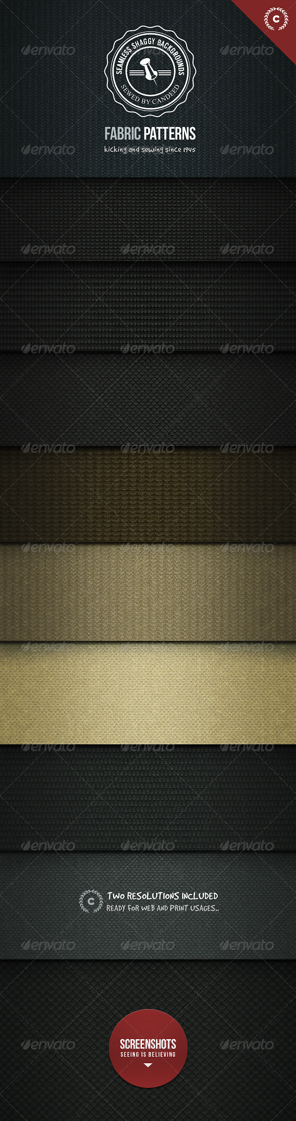 Seamless Shaggy! Fabric Texture Background