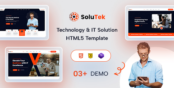 Solutek - Technology & IT Solution PSD Template