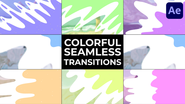 Colorful Seamless Transitions for After Effects alt