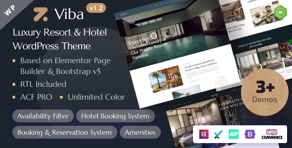 Viba - Luxury Resort & Hotel ElementorTheme