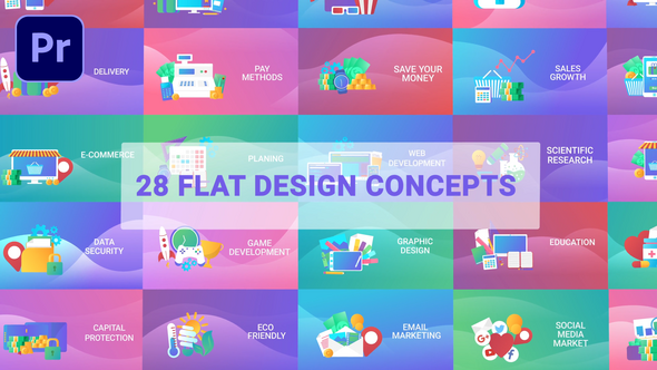 Flat Designs Concepts