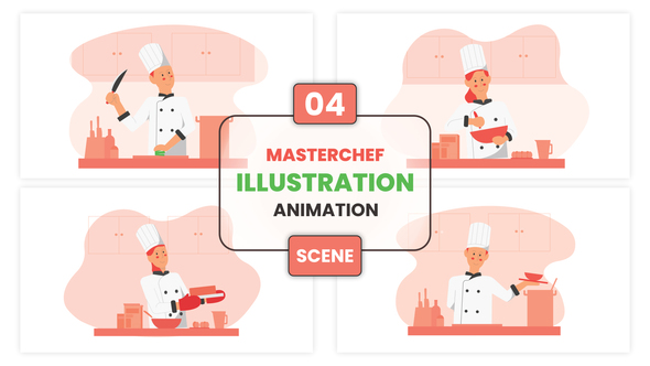 MasterChef Illustration Animation Scene