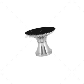 chrome platter isolated on white