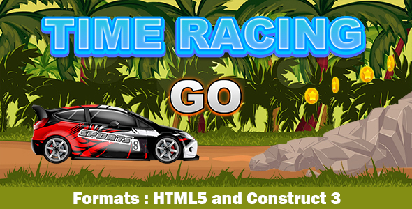 Time Racing (Construct 3 | C3P | HTML5) Car Game
