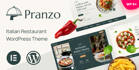 Pranzo - Italian RestaurantTheme
