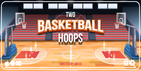 Two Basketball Hoops - HTML5 Game Template