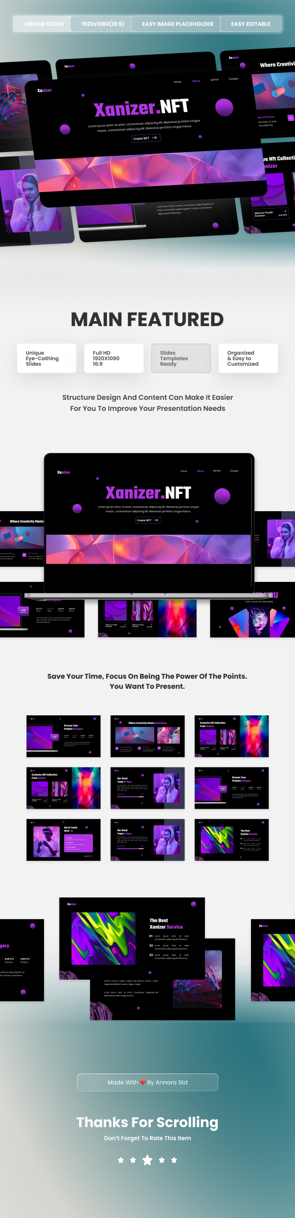 Xanizer - NFT Marketplace Keynote