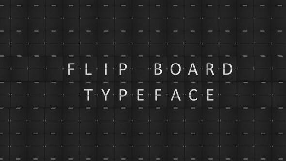 Flip Board Typeface