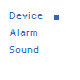Device Alarm Sound