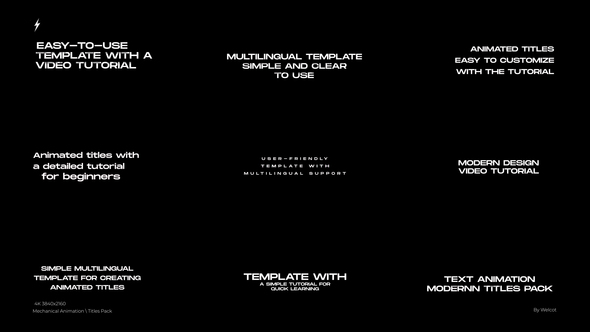 Mechanical Animation-Titles | FCPX & Apple Motion alt