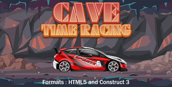 Cave Time Racing (Construct 3 | C3P | HTML5) Car Game
