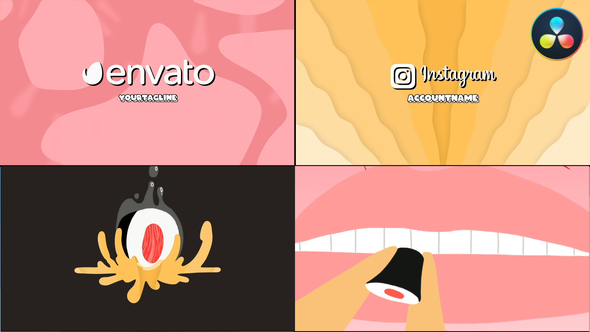 Sushi Intro Logo Pack for DaVinci Resolve