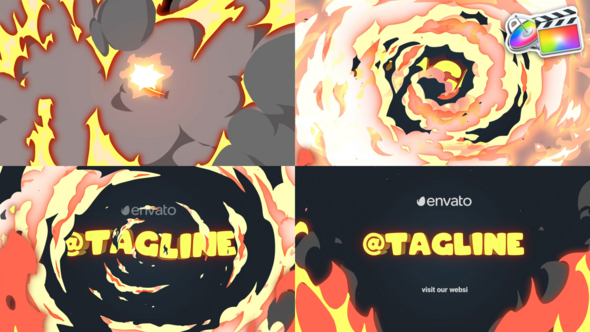 Fire Logo Opener | FCPX alt