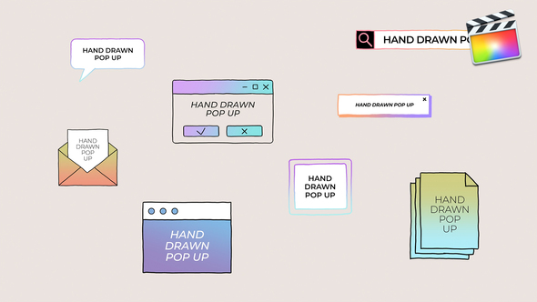 Hand Drawn Pop Up | Final Cut Pro alt