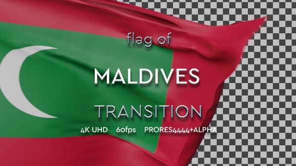 Flag of Maldives transition | UHD | 60fps alt
