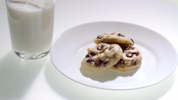 Chocolate Chip Cookies with Milk