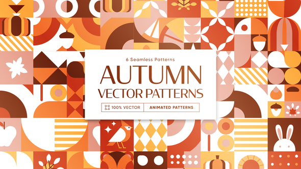 Autumn Fall Animated Background Patterns