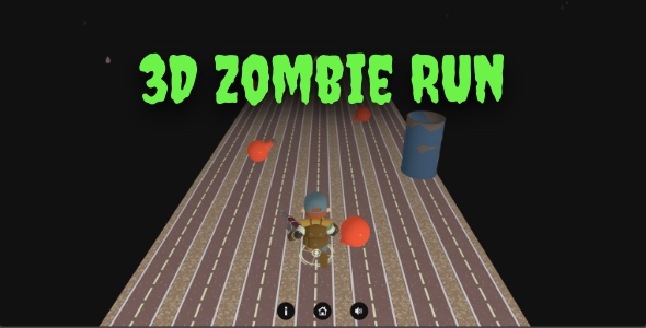 3D Zombie Run - Cross Platform Hyper Casual Game