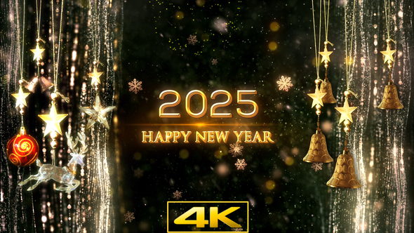 2025 Happy New Year Background V3