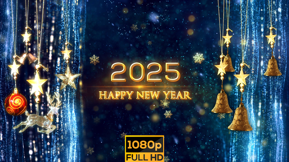 2025 Happy New Year Background V2