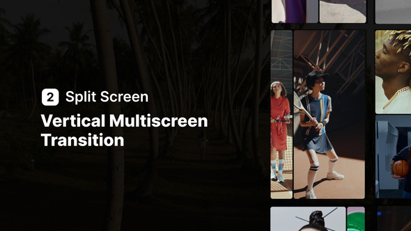 Vertical Multiscreen Transition - 2 Split Screen