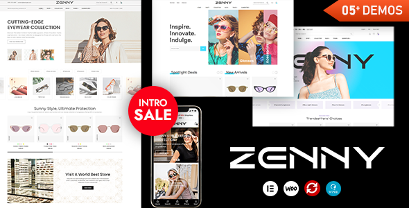 Zenny -Eyewear & Glasses Elementor WooCommerceTheme