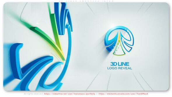 3D Lines Logotype Intro