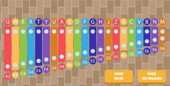 Simple Xylophone - HTML5 Construct 3