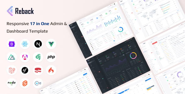 Reback - Multipurpose Admin & Dashboard Template