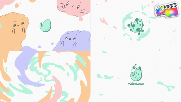 Clouds Characters Logo for FCPX alt