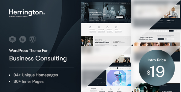 Herrington – Business Consulting WordPress Theme – 0 Sold!