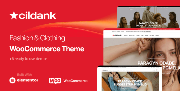 Cildank - Fashion & Clothing WooCommerce Theme