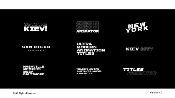 Typography Titles | AE alt