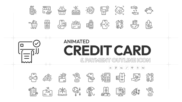 Credit Card and Payments Animated Icons