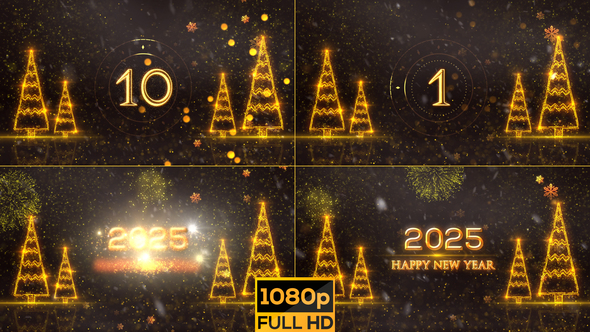 2025 Happy New Year Countdown V2