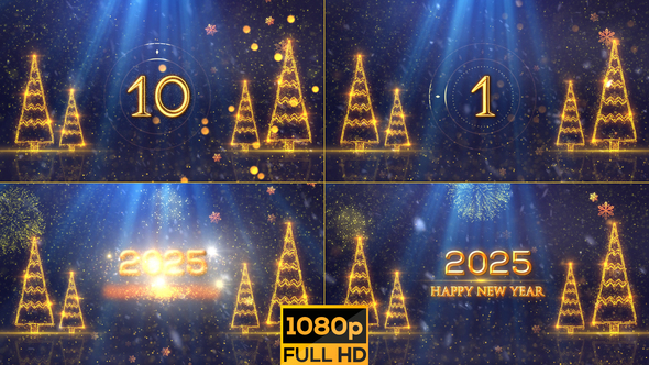 2025 Happy New Year Countdown V3