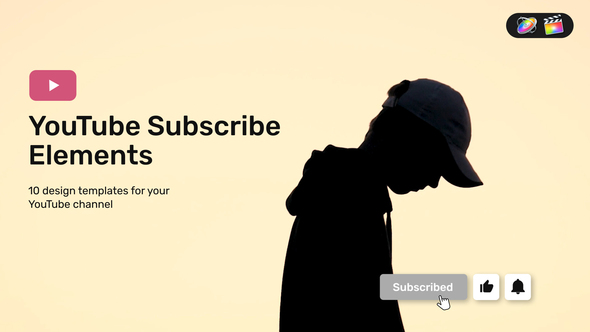 YouTube Subscribe Elements for FCPX alt