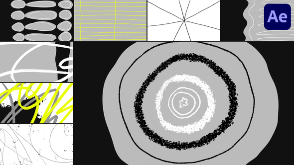 Abstract Scribble Transitions | After Effects alt