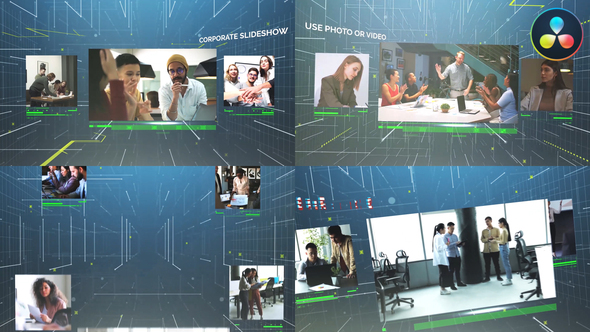 Corporate 3D Slideshow for DaVinci Resolve