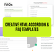 Creative HTML Accordion & FAQ Templates - CodeCanyon Item for Sale