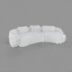 Sofa round shape - 3DOcean Item for Sale