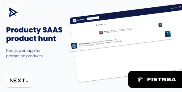 Producty SAAS | NEXT JS WEB APP | Product hunt