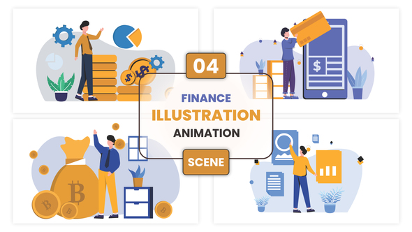 Finance Illustration Animation Scene