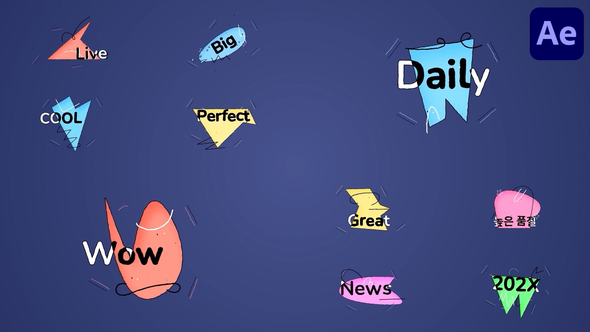 Abstract Shapes Titles for After Effects alt