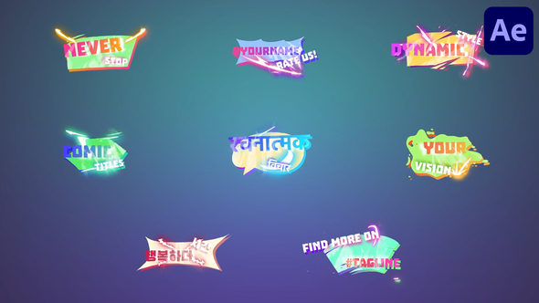 Comic Titles for After Effects alt
