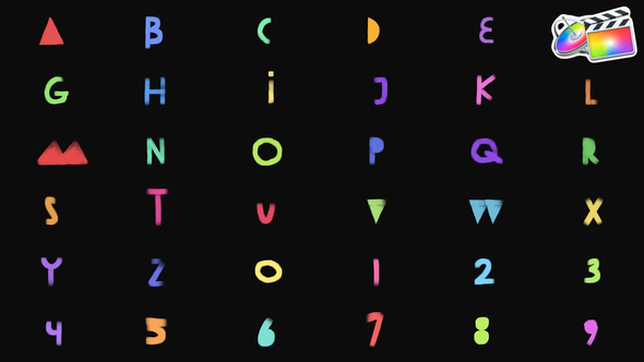 Hand Made Brush Font for FCPX alt