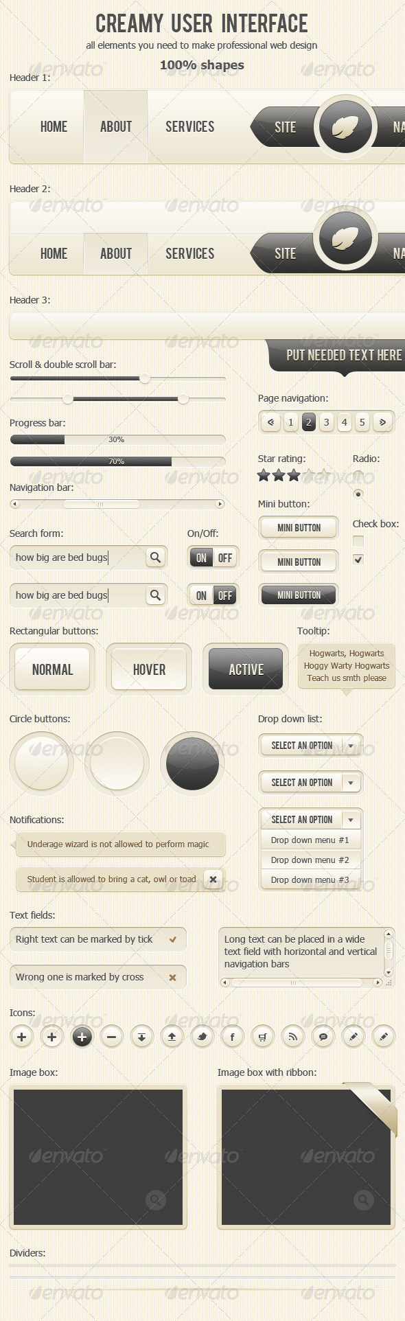 Creamy User Interface (Web UI Kit)